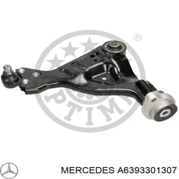 Важіль передньої підвіски нижній, правий A6393301307 Mercedes
