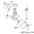 Сайлентблок заднього нижнього важеля METGUM 1756