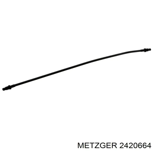 Шланг розширювального бачка, верхній 2420664 Metzger
