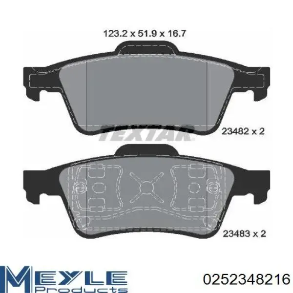 Задні гальмівні колодки DP720 DP Group