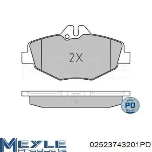 Передні тормозні колодки A000420710490 Mercedes