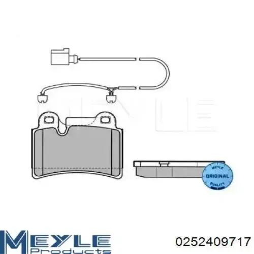 Задні гальмівні колодки PRP11503M Protechnic