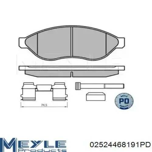 Передні тормозні колодки D397E Intelli