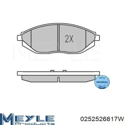 Передні тормозні колодки 986494684 Bosch