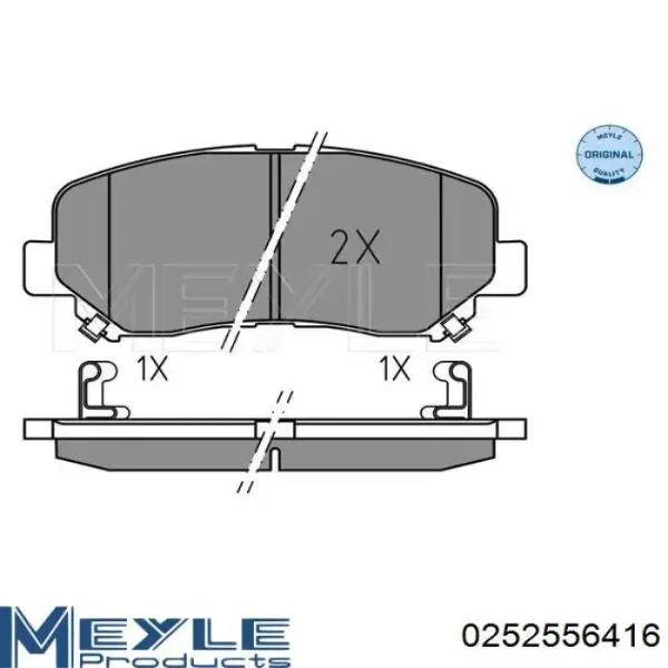 Передні тормозні колодки 161640A Power Stop