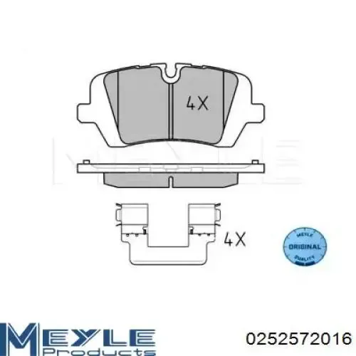 Задні гальмівні колодки 161692 Power Stop