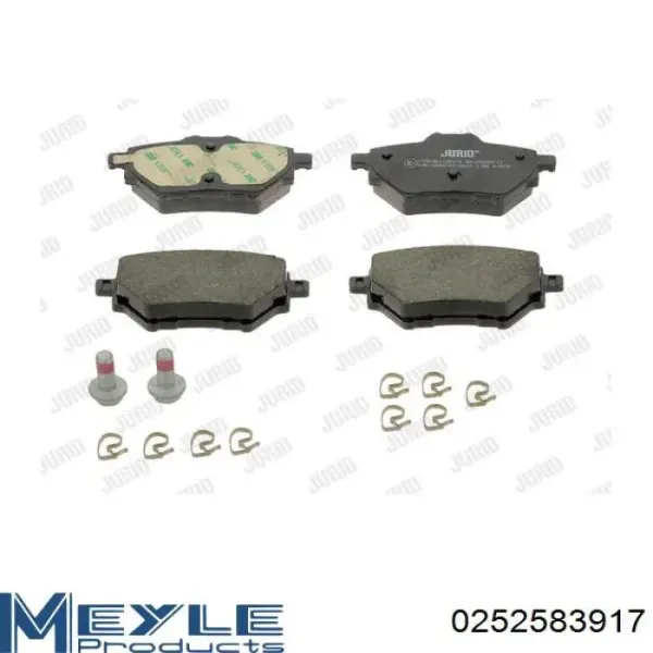 Задні гальмівні колодки BP12682 Optimal