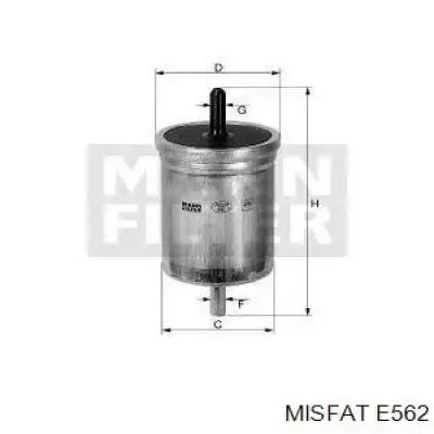 Паливний фільтр E562 Misfat