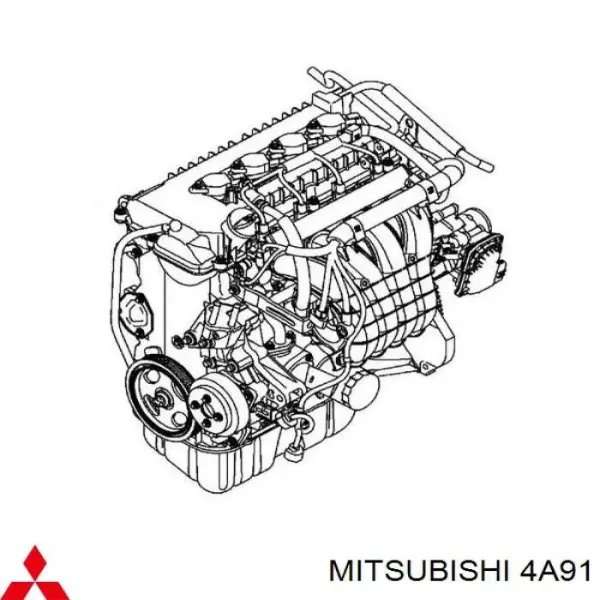 Двигун 4A91 Mitsubishi