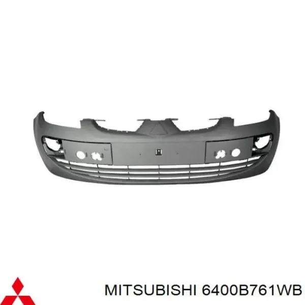 Бампер передній в зборі на Mitsubishi Pajero IV LONG V90