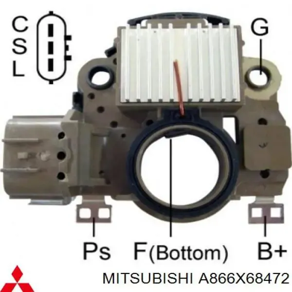 Реле генератора A866X68472 Mitsubishi
