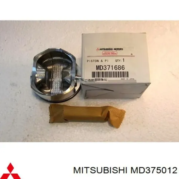 Поршень в комплекті на 1 циліндр, 1-й ремонт (+0,25) MD375012 Mitsubishi
