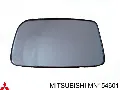 Дзеркальний елемент дзеркала заднього виду, лівого Mitsubishi Lancer CSA