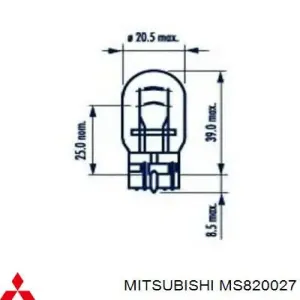 Лампочка MS820027 MITSUBISHI