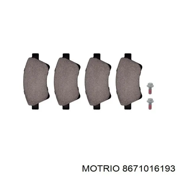 Передні тормозні колодки 8671016193 Motrio