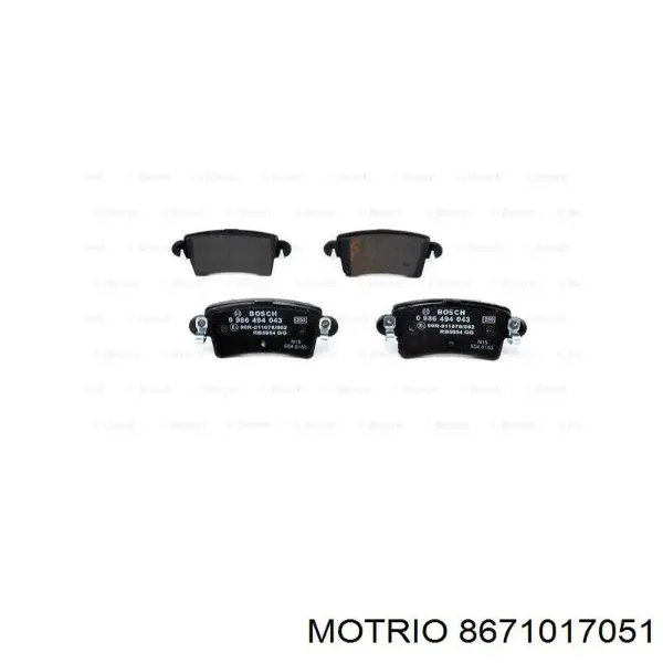 Повітряний фільтр 8671017051 Motrio