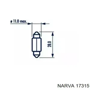 Лампочка 17315 NARVA