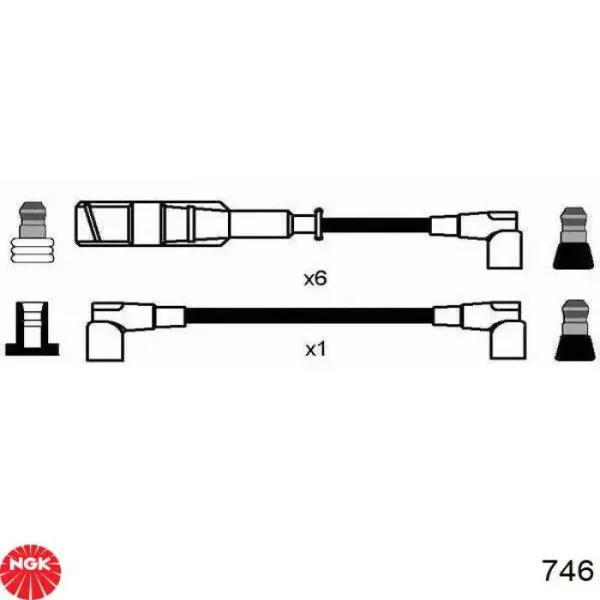 Високовольтні дроти 746 NGK