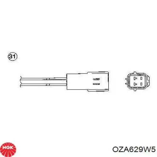 Лямбдазонд, датчик кисню до каталізатора OZA629W5 NGK