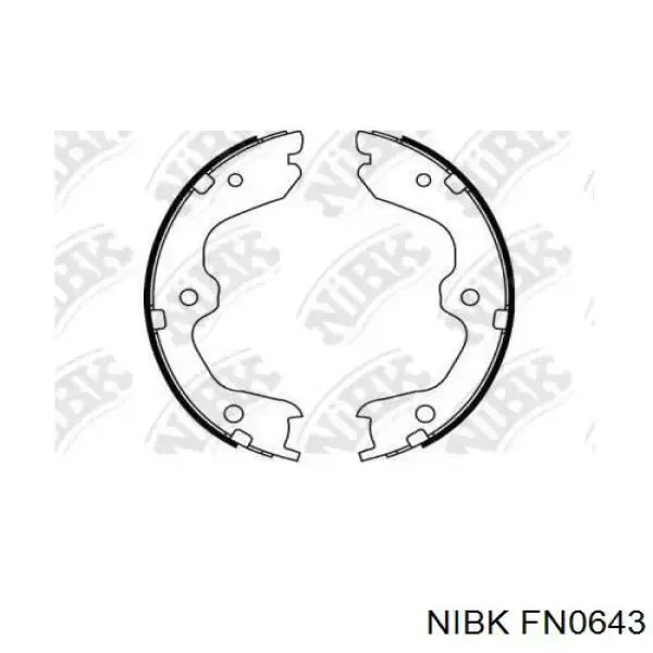 Колодки ручника FN0643 Nibk