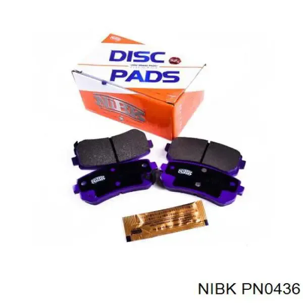 Задні гальмівні колодки PN0436 Nibk