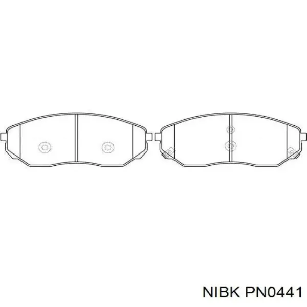 Передні тормозні колодки PN0441 Nibk