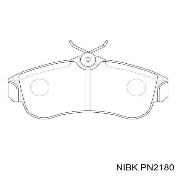 Передні тормозні колодки PN2180 Nibk