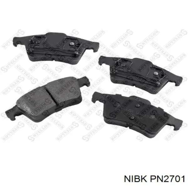 Задні гальмівні колодки PN2701 Nibk