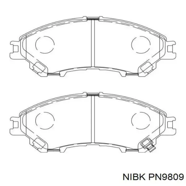 Передні тормозні колодки PN9809 Nibk
