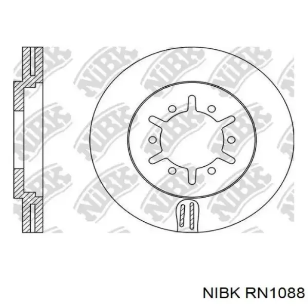 Гальмівні диски передні RN1088 Nibk