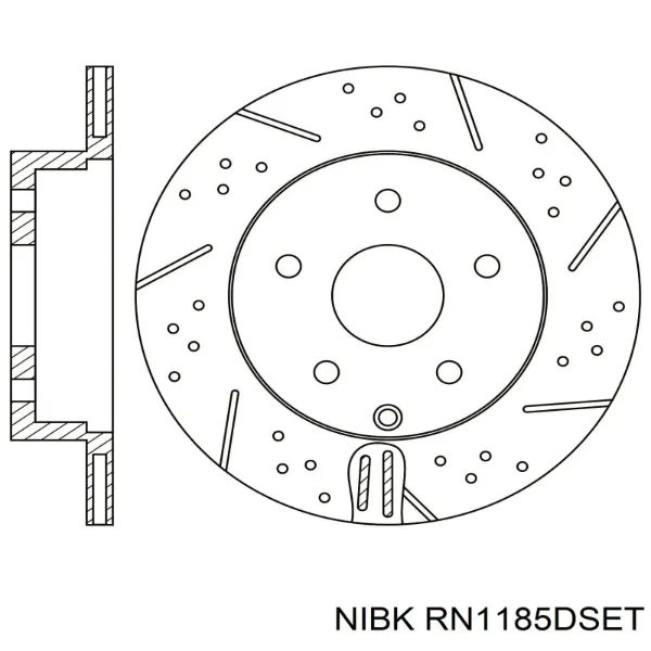 Гальмівні диски RN1185DSET Nibk