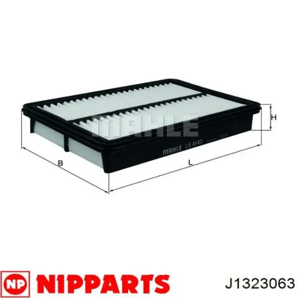 Повітряний фільтр J1323063 Nipparts