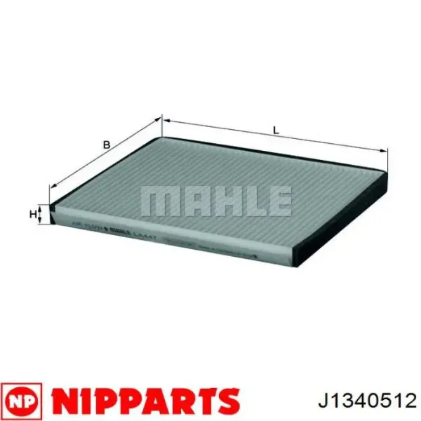 Фільтр салону J1340512 Nipparts