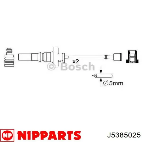 Високовольтні дроти MD362276 Mitsubishi
