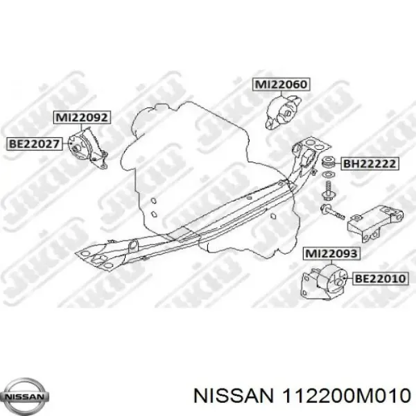 Ліва опора двигуна Nissan Sunny III