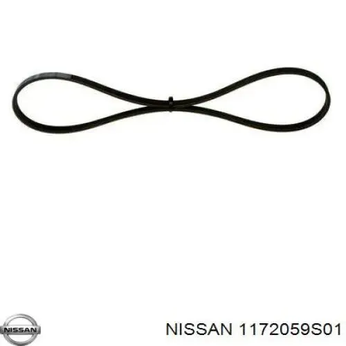 Ремінь генератора 1172059S01 Nissan/Infiniti