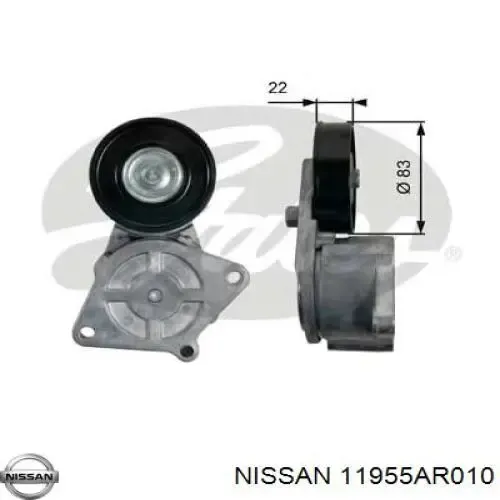 Натягувач приводного ременя 11955AR010 Nissan/Infiniti