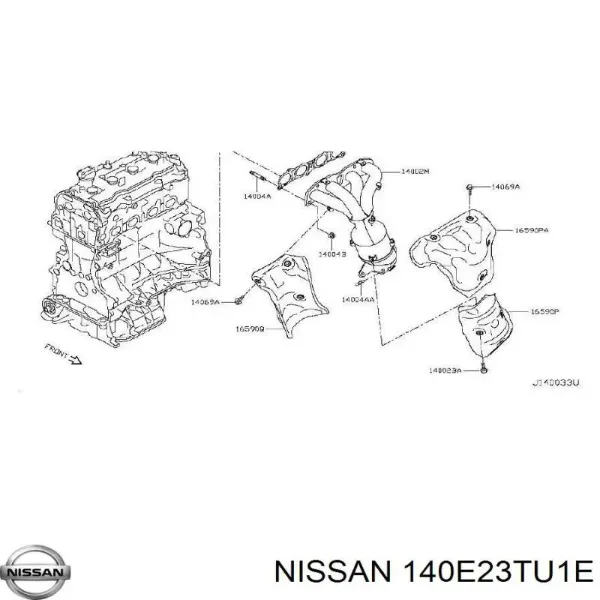 Випускний колектор 140E23TU0E Nissan/Infiniti