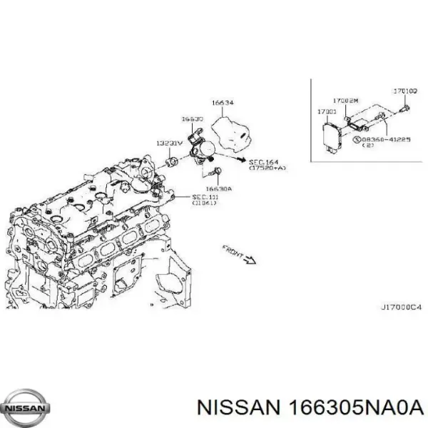 Паливний насос високого тиску 166305NA0A Nissan/Infiniti