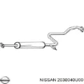 Глушник, центральна частина Nissan Maxima A32