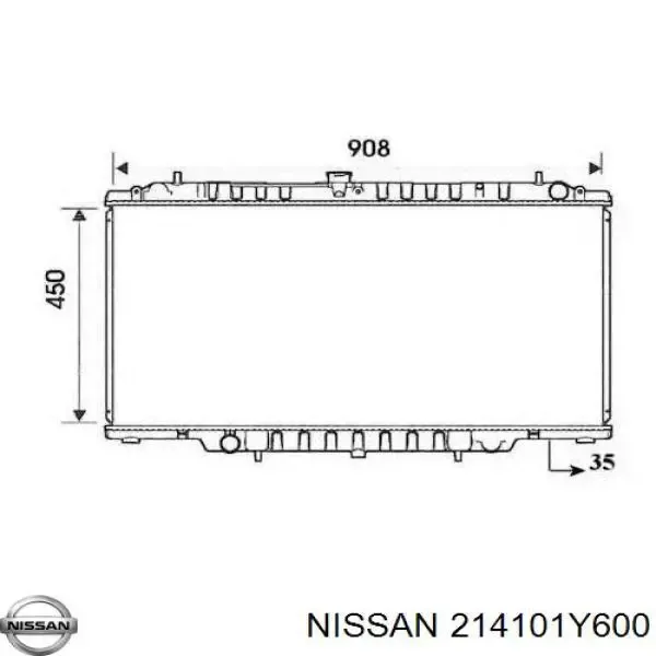 Радіатор 214101Y600 Nissan/Infiniti