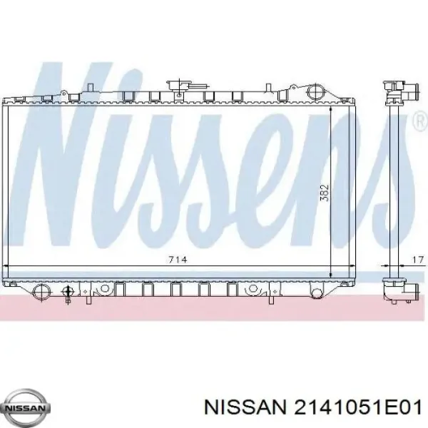 Радіатор Nissan Prairie M11