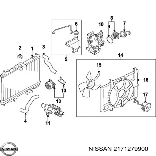  Кришка розширювального бачка Nissan Sunny 3