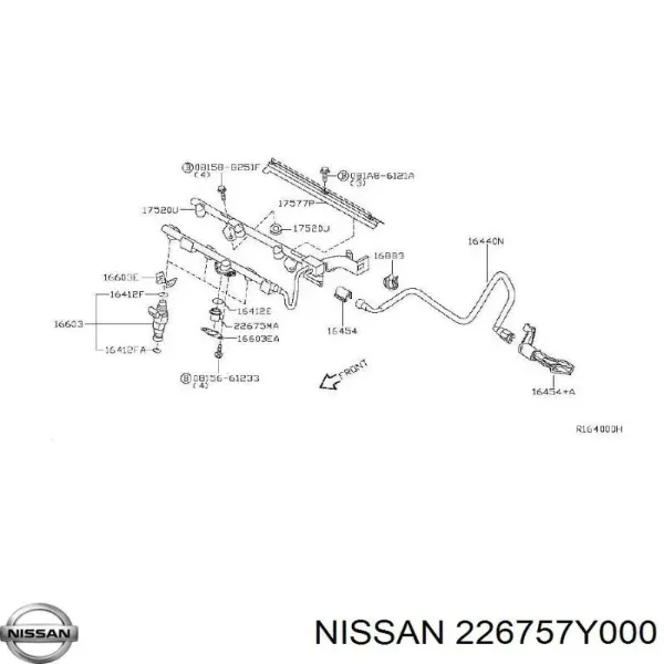Регулятор тиску палива 226757Y000 Nissan/Infiniti