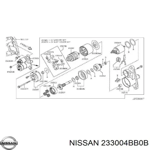 Стартер 233004BB0A Nissan/Infiniti