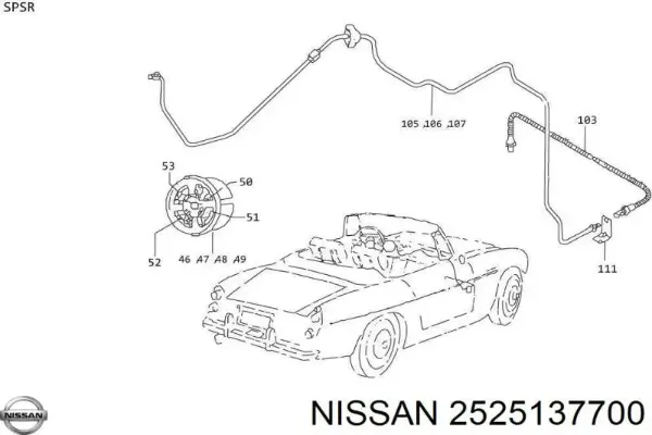 Датчик температури охолоджуючої рідини 2525137700 Nissan/Infiniti