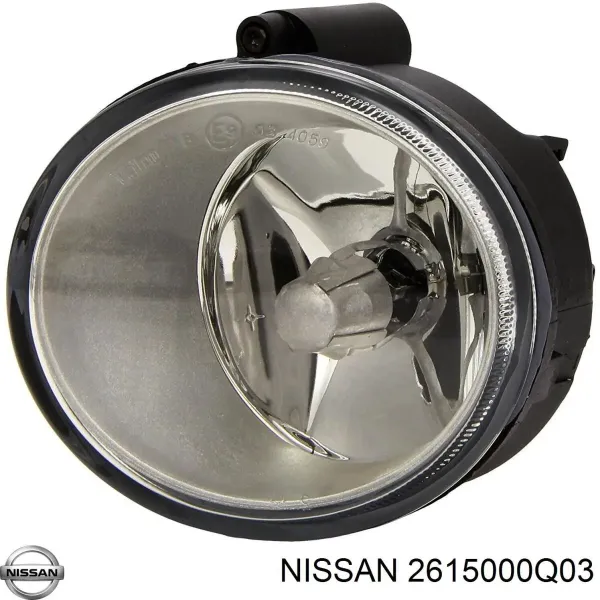 Фара протитуманна, права 2615000Q03 Nissan/Infiniti