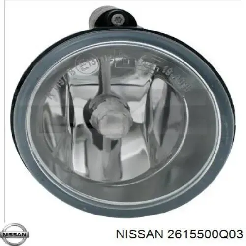 Фара протитуманна, ліва 2615500Q03 Nissan/Infiniti