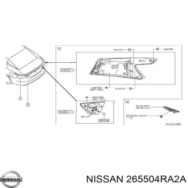  265504RA2A Nissan/Infiniti