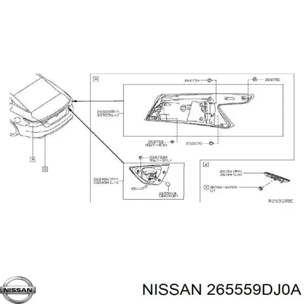  265559DJ0A Nissan/Infiniti